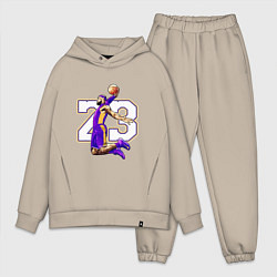 Мужской костюм оверсайз Леброн Джеймс, цвет: миндальный