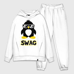 Мужской костюм оверсайз SWAG Penguin, цвет: белый