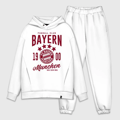 Мужской костюм оверсайз Bayern Munchen 1900 / Белый – фото 1