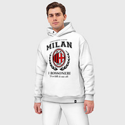 Мужской костюм оверсайз Milan: I Rossoneri, цвет: белый — фото 2