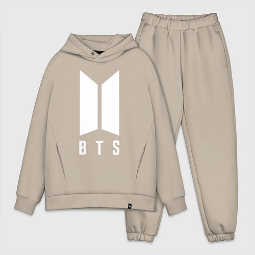 Мужской костюм оверсайз BTS SUGA / Миндальный – фото 1