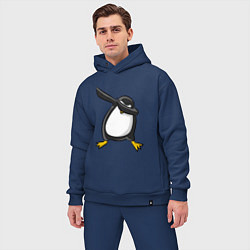 Мужской костюм оверсайз DAB Pinguin, цвет: тёмно-синий — фото 2