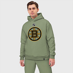Мужской костюм оверсайз Boston Bruins NHL, цвет: авокадо — фото 2