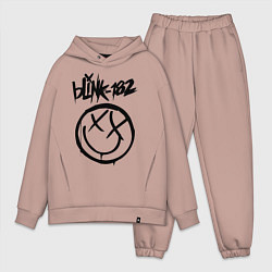Мужской костюм оверсайз BLINK-182, цвет: пыльно-розовый