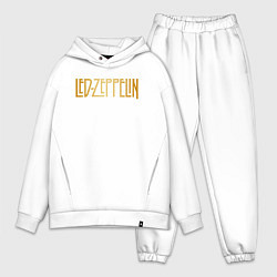 Мужской костюм оверсайз Led Zeppelin, цвет: белый