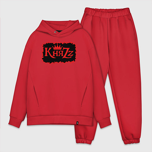 Мужской костюм оверсайз Князь Анархия спина / Красный – фото 1