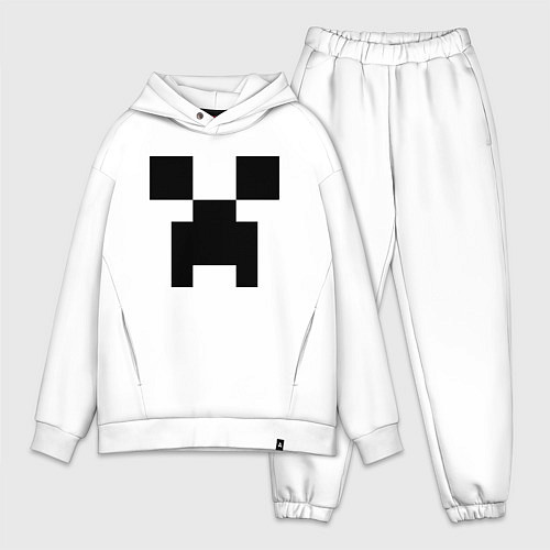 Мужской костюм оверсайз Minecraft / Белый – фото 1