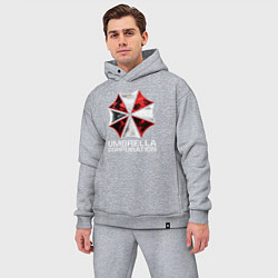 Мужской костюм оверсайз UMBRELLA CORP, цвет: меланж — фото 2