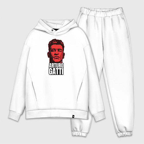 Мужской костюм оверсайз Arturo Gatti / Белый – фото 1