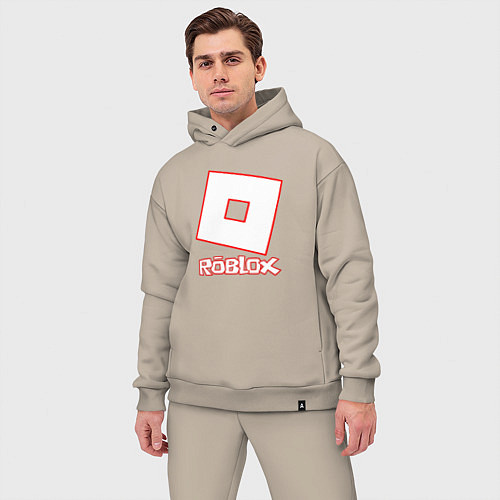 Мужской костюм оверсайз ROBLOX / Миндальный – фото 3