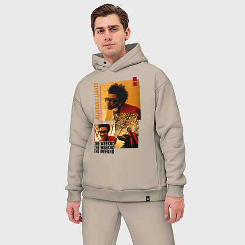 Мужской костюм оверсайз BLINDING LIGHTS / Миндальный – фото 3