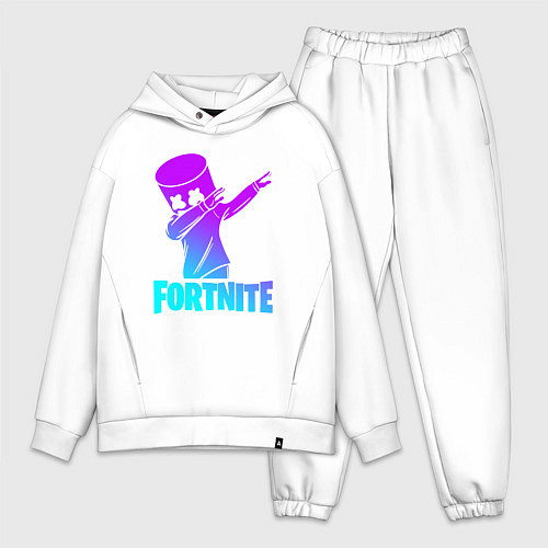 Мужской костюм оверсайз FORTNITE X MARSHMELLO / Белый – фото 1