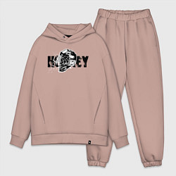 Мужской костюм оверсайз Hockey, цвет: пыльно-розовый
