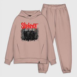 Мужской костюм оверсайз SLIPKNOT, цвет: пыльно-розовый