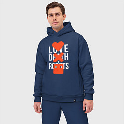 Мужской костюм оверсайз LOVE DEATH ROBOTS LDR, цвет: тёмно-синий — фото 2