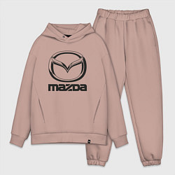 Мужской костюм оверсайз MAZDA LOGO, цвет: пыльно-розовый