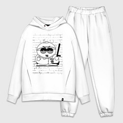 Мужской костюм оверсайз South Park, Эрик Картман, цвет: белый