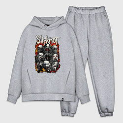 Мужской костюм оверсайз Slipknot, цвет: меланж
