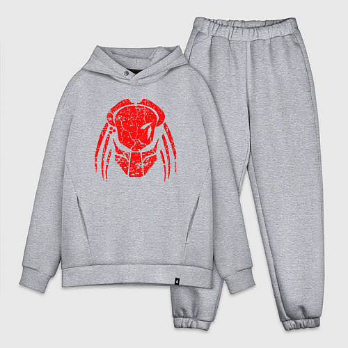 Мужской костюм оверсайз PREDATOR / Меланж – фото 1