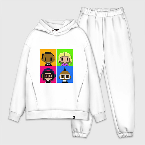 Мужской костюм оверсайз BEP / Белый – фото 1