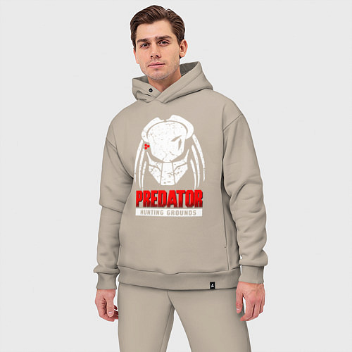 Мужской костюм оверсайз PREDATOR: HUNTING GROUNDS / Миндальный – фото 3