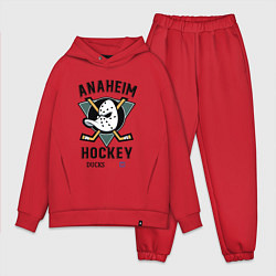 Мужской костюм оверсайз ANAHEIM DUCKS, цвет: красный