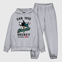 Мужской костюм оверсайз SAN JOSE SHARKS, цвет: меланж