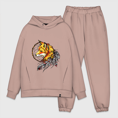 Мужской костюм оверсайз Страж снов / Пыльно-розовый – фото 1