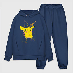 Мужской костюм оверсайз Pikachu, цвет: тёмно-синий