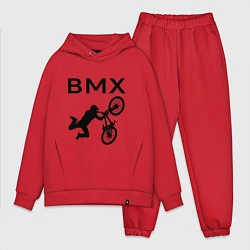 Мужской костюм оверсайз Велоспорт BMX Z, цвет: красный