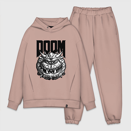 Мужской костюм оверсайз КАКОДЕМОН DOOM Z / Пыльно-розовый – фото 1