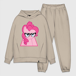 Мужской костюм оверсайз Pinky Pie hipster, цвет: миндальный