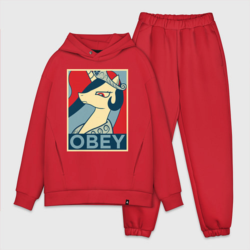 Мужской костюм оверсайз Trixie OBEY / Красный – фото 1