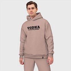 Мужской костюм оверсайз Vodka connecting people, цвет: пыльно-розовый — фото 2