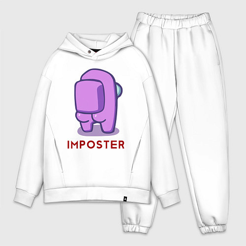Мужской костюм оверсайз Among Us Impostor / Белый – фото 1