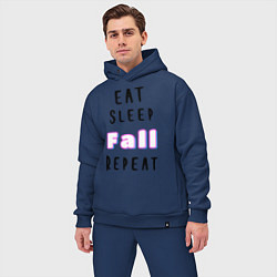 Мужской костюм оверсайз Fall Guys, цвет: тёмно-синий — фото 2