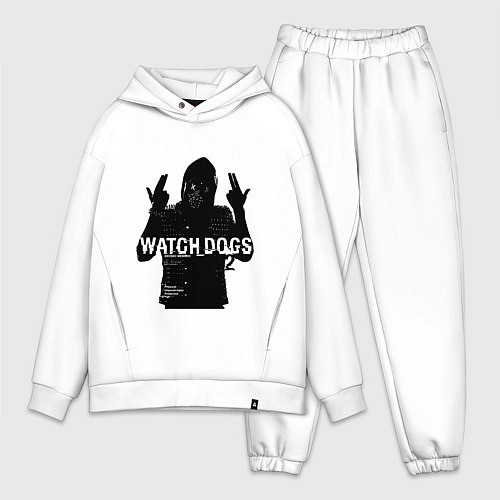 Мужской костюм оверсайз Watch dogs 2 Z / Белый – фото 1