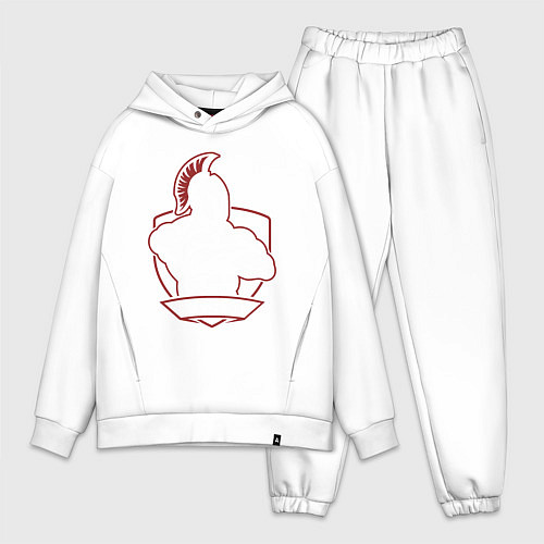 Мужской костюм оверсайз FCSM / Белый – фото 1