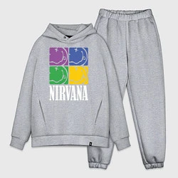 Мужской костюм оверсайз Nirvana, цвет: меланж