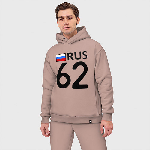 Мужской костюм оверсайз RUS 62 / Пыльно-розовый – фото 3