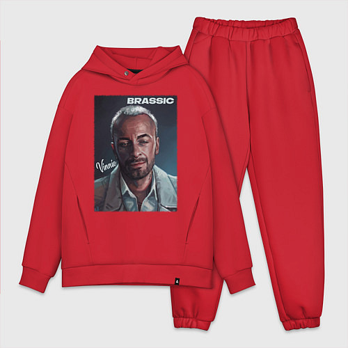 Мужской костюм оверсайз Голяк Brassic Винни / Красный – фото 1