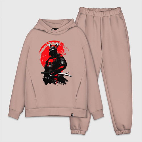 Мужской костюм оверсайз САМУРАЙ / Пыльно-розовый – фото 1