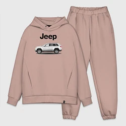 Мужской костюм оверсайз Jeep, цвет: пыльно-розовый