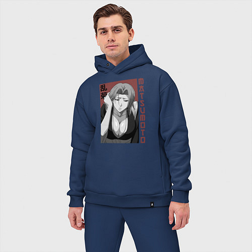 Мужской костюм оверсайз Рангику Мацумото / Тёмно-синий – фото 3