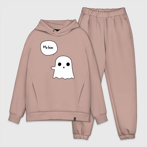 Мужской костюм оверсайз My boo / Пыльно-розовый – фото 1