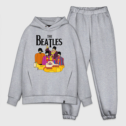 Мужской костюм оверсайз THE BEATLES / Меланж – фото 1