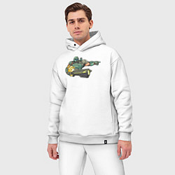 Мужской костюм оверсайз Doom crossing, цвет: белый — фото 2