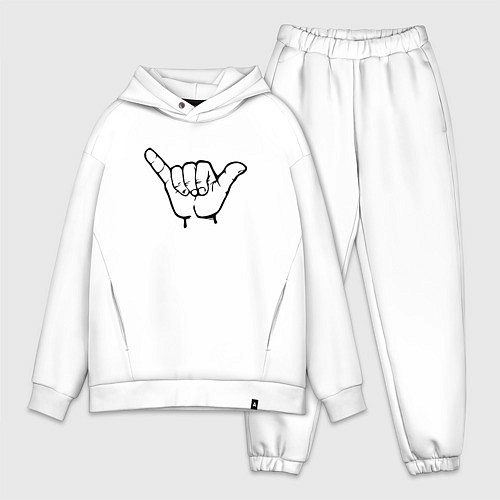 Мужской костюм оверсайз Sueta / Белый – фото 1