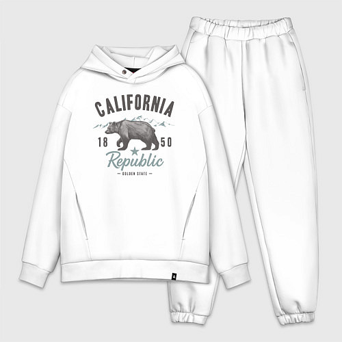 Мужской костюм оверсайз California / Белый – фото 1