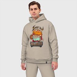 Мужской костюм оверсайз Valheim, цвет: миндальный — фото 2